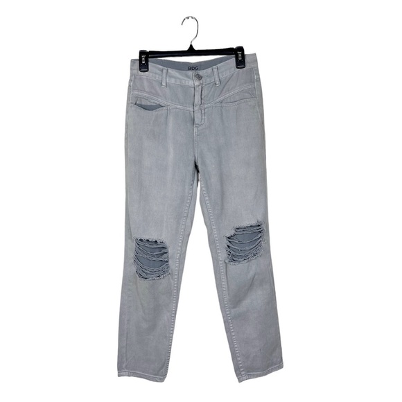 BDG Urban Outfitters Mom High Rise Jeans Gray Baggy CottonSize 26 x 28 L - Picture 2 of 7